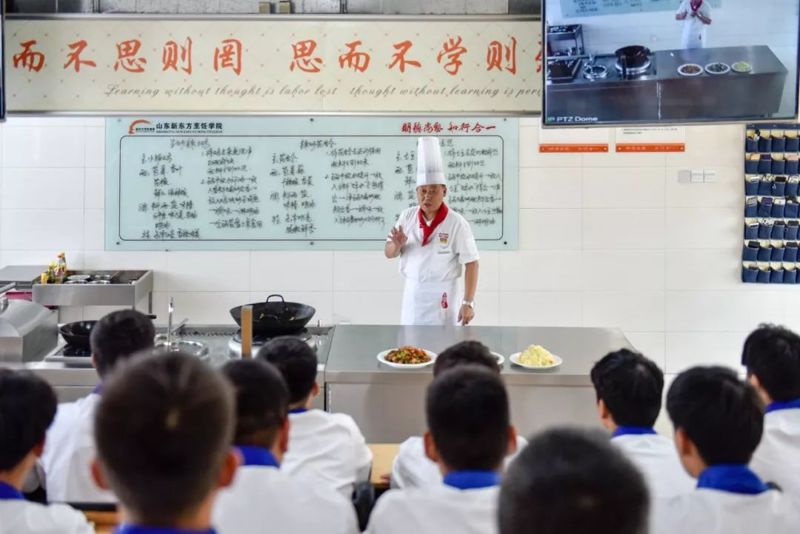 山东烹饪学院的一天