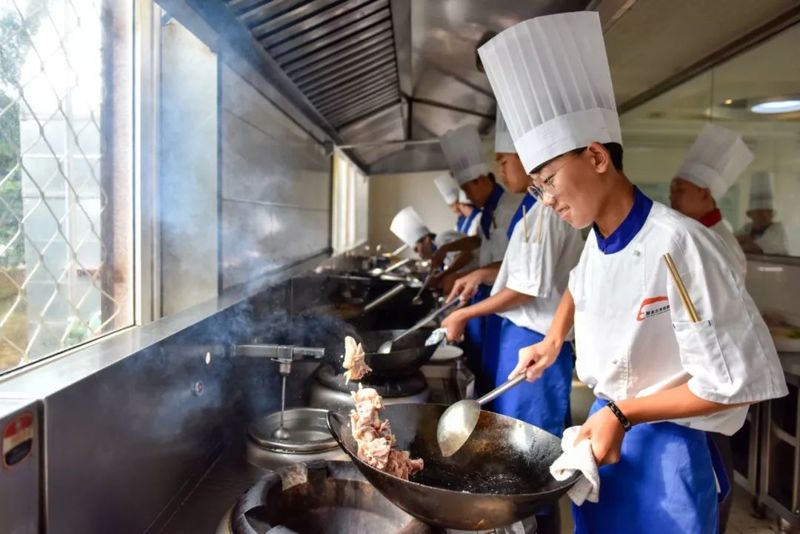 山东烹饪学院的一天