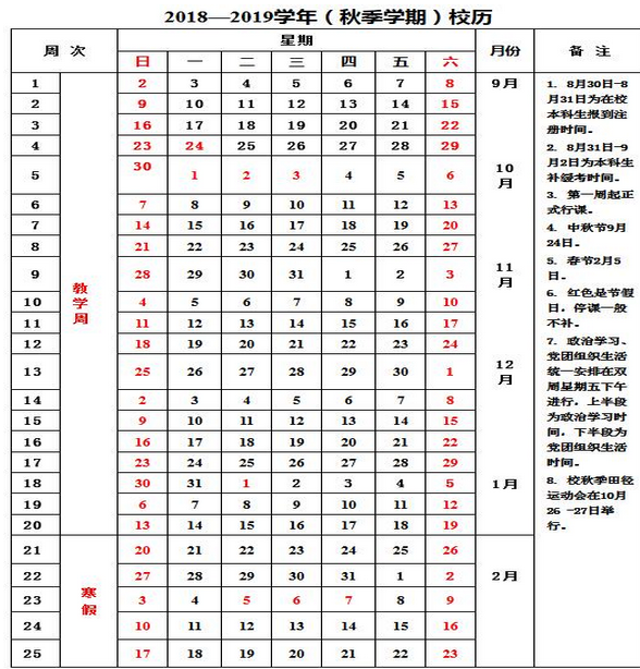 四川大学锦江学院2020年校历及寒假放假时间安排 什么时候放寒假  