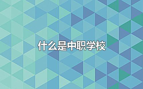 中职学校是什么学校？