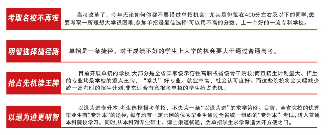 想走单招没信心？山东现代高考单招培训中心来帮你！