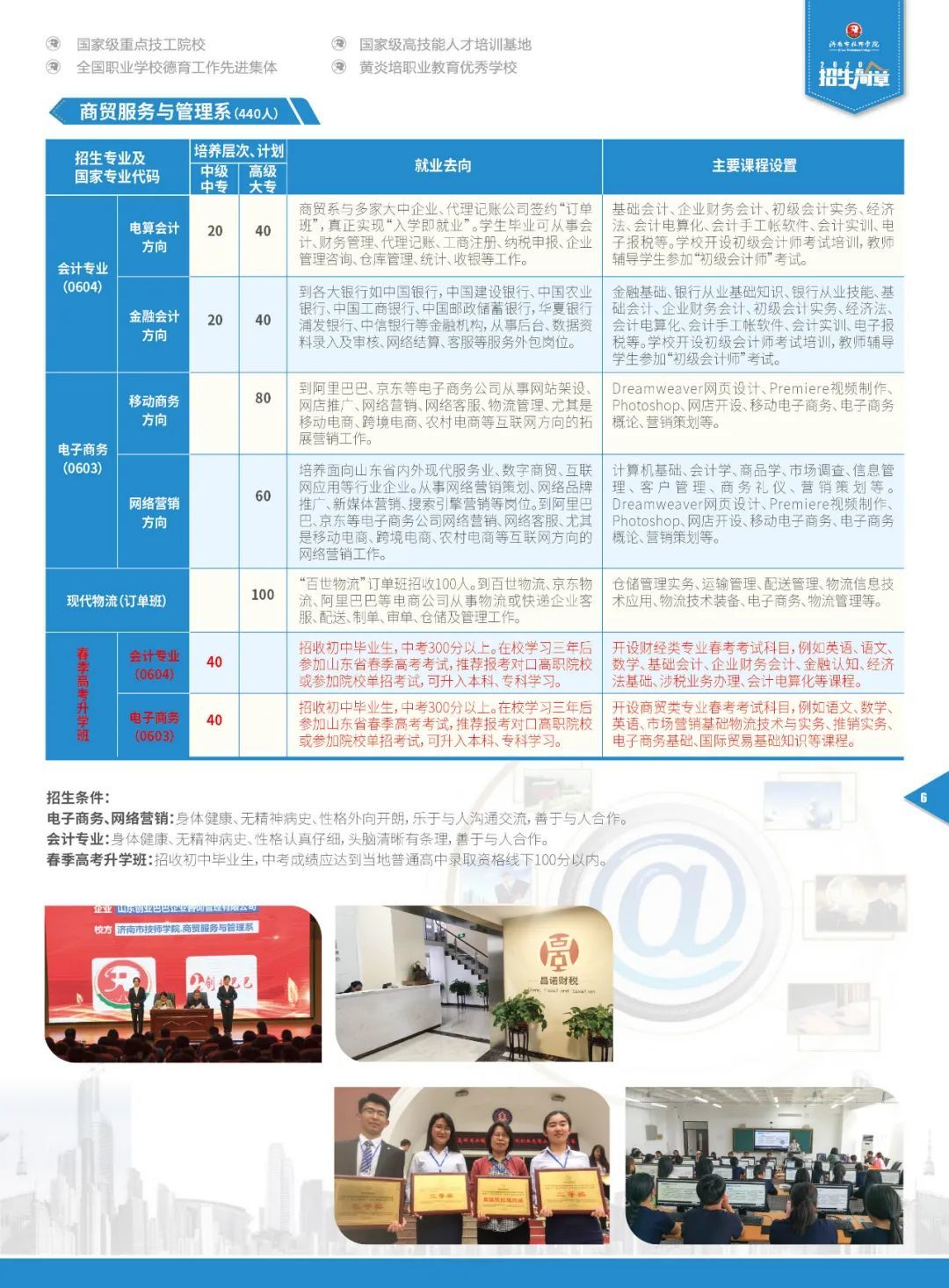 济南市技师学院2020年秋季招生简章