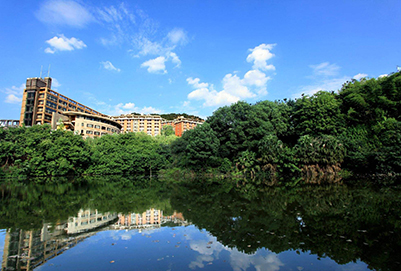 重庆市医药卫生学校湖边