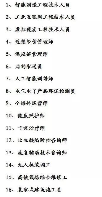 16个新职业公布,最亮的是它……